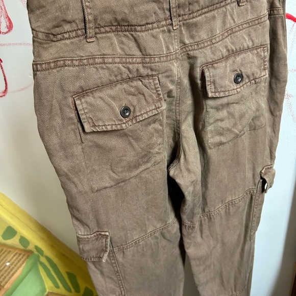 Cloth & Stone Brown Straight Leg Cargo Pants 24" - Picture 7 of 16